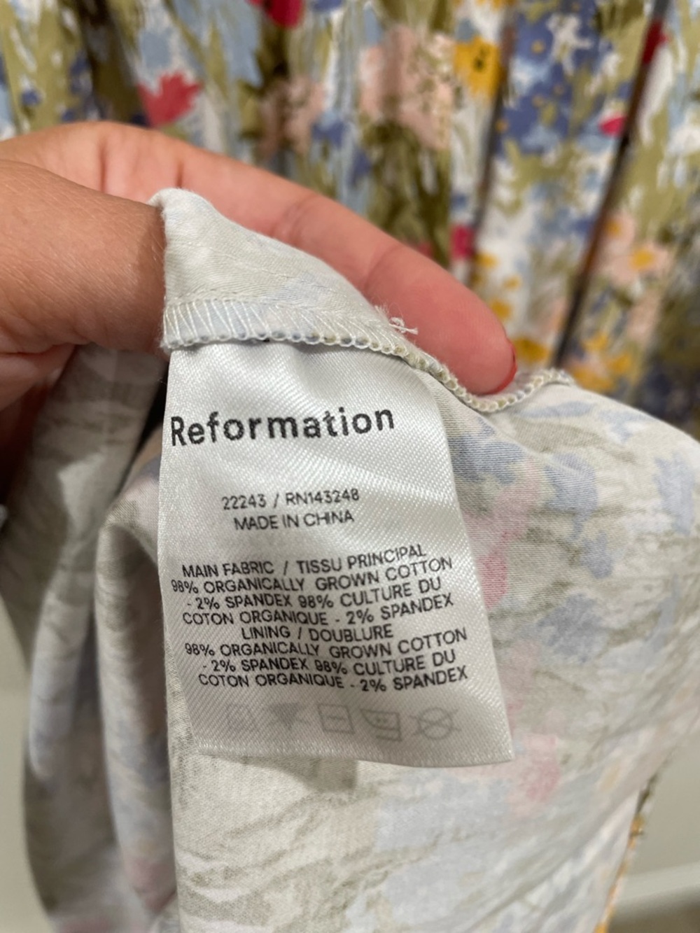 Reformation Cyprus Midi Dress in Countryside Floral Square-Neck Summer Wedding 6 - Picture 16 of 16